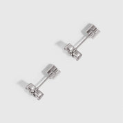 Boutons d'Oreilles Trèfle Solitaire