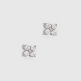 Boutons d'Oreilles Trèfle Solitaire