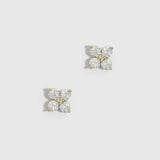 Boutons d'Oreilles Trèfle Solitaire