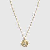 Collier Coquillage et Zircon