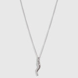 Hollow Italian Horn Pendant Necklace