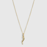 Collier Pendentif Corne Italienne Creuse
