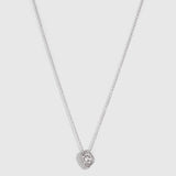 Solitaire Round-Cut Nugget Necklace