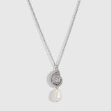 Seashells & Freshwater Pearl pendant necklace