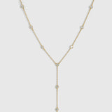 Collier Lariat Zircon Serti Clos