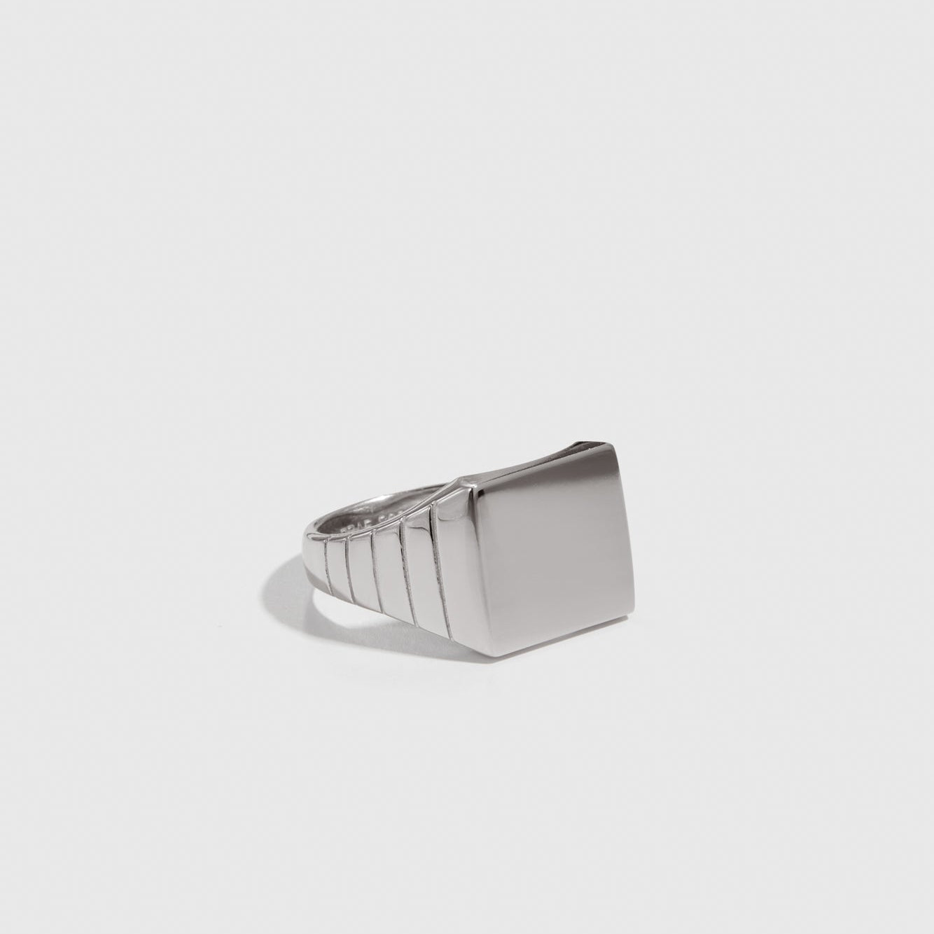 Bague Chevalière Carrée Homme