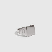 Bague Chevalière Carrée Homme