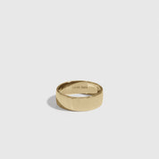 14k gold plated sterling silver 925 men's basic band, shown on a plain background.