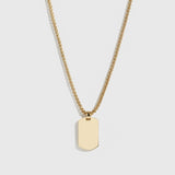 Men Dog Tag Pendant Necklace