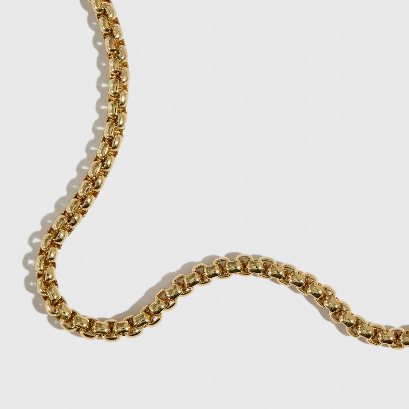 Men Round Box Chain Bracelet