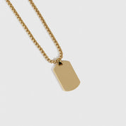 Men Dog Tag Pendant Necklace