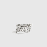 Bague Maillon Marine Empilée