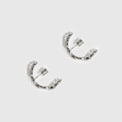 Boucles d'Oreilles Maillon Marine Pavées