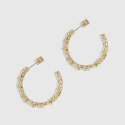 Multi-Cut Hoop Earrings
