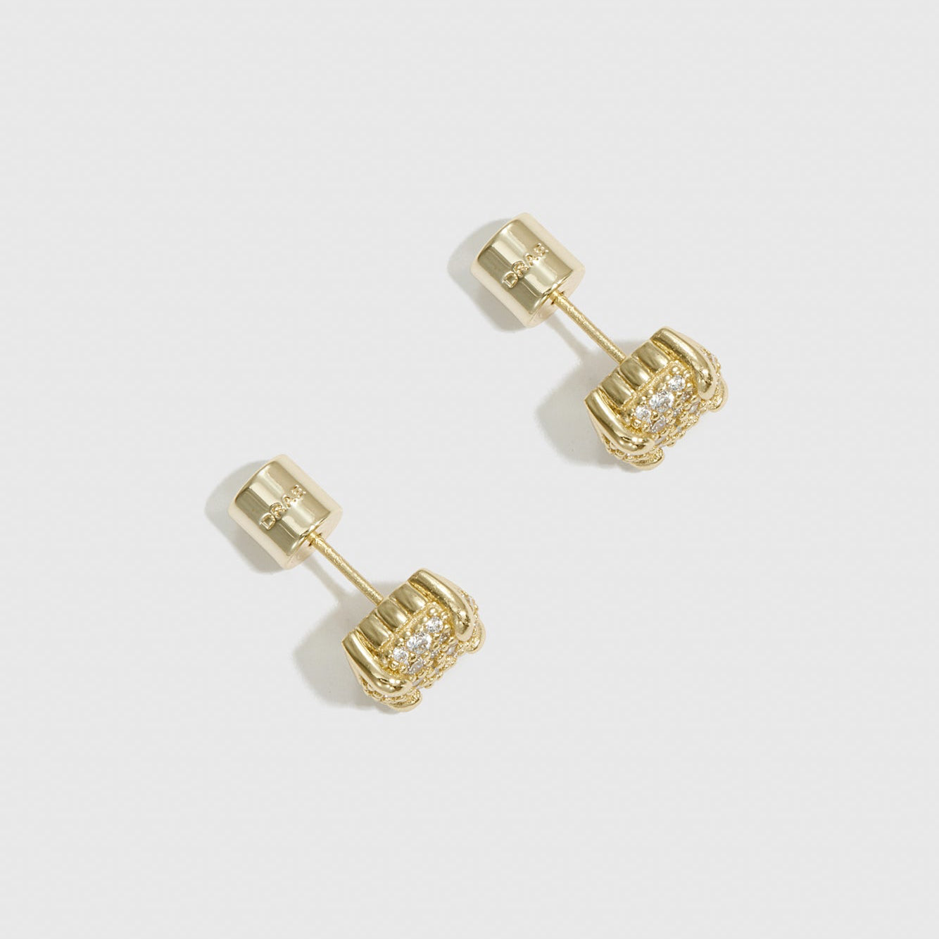 Square Pavé Stud Earrings