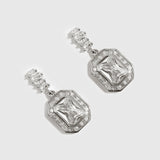 Pendants d'Oreilles Pavés Baguette
