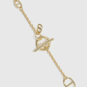 Collier Lariat Maillon Marine