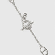Collier Lariat Maillon Marine