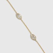 Marquise-Cut Multi Bezel Necklace