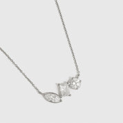 Trio-Cut Dainty Necklace