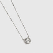 Collier Pendentif Carré Pavé