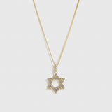 Collier Pendentif Étoile de David Luxueux