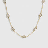 Marquise-Cut Multi Bezel Necklace