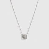 Collier Pendentif Carré Pavé