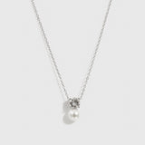 Round-Cut & Pearl Necklace