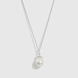 Solitaire Baroque Pearl Necklace