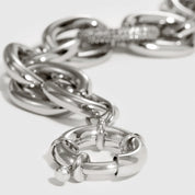 Bracelet Maillon Ovale Pavé
