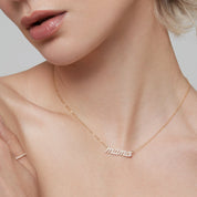 Cursive Font Mama Necklace