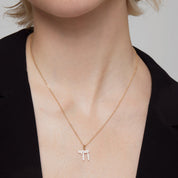 Chai Pavé Pendant Necklace
