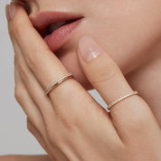 Half Eternity Pavé Ring