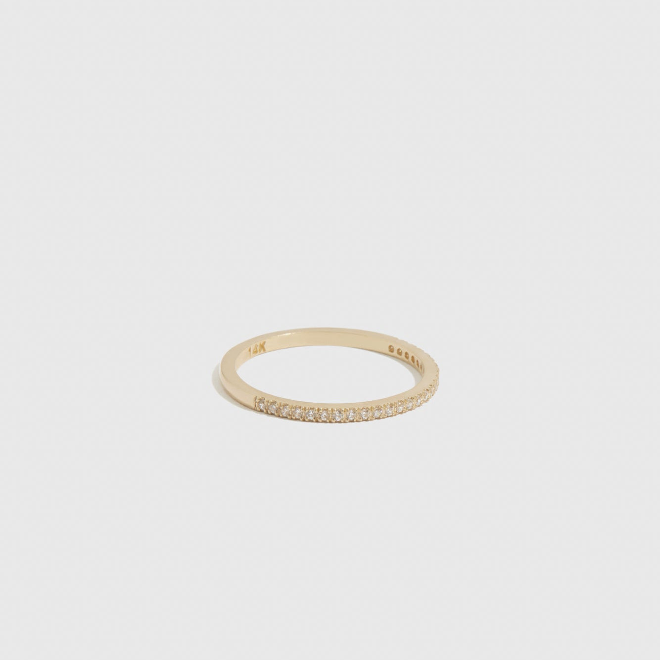 Half Eternity Pavé Ring