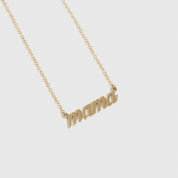 Cursive Font Mama Necklace