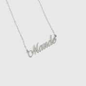 Personalized Cursive Font Nameplate Necklace