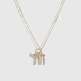 Chai Pavé Pendant Necklace