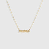 Cursive Font Mama Necklace