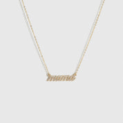 Cursive Font Mama Necklace