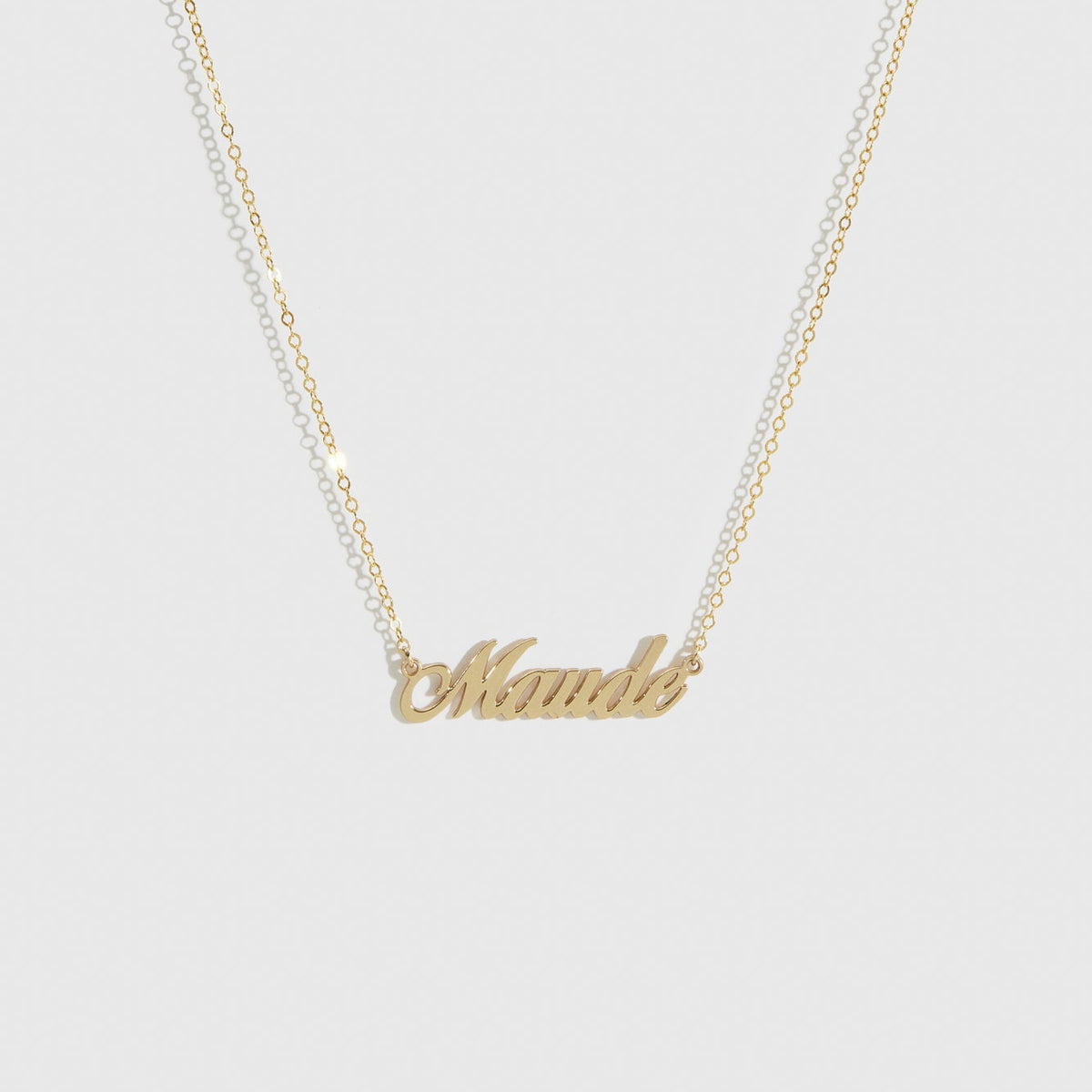 Personalized Cursive Font Nameplate Necklace – DRAE