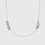 Personalized Block Font Two Nameplates Necklace