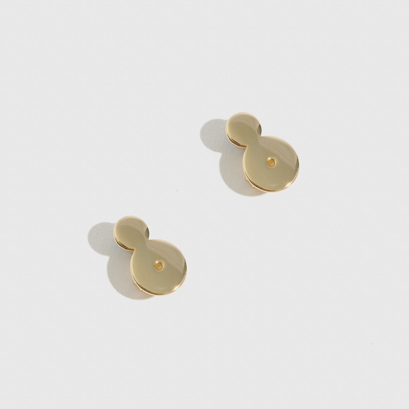 14k gold plated sterling silver 925 supportive push-backs for heavy earrings, shown on a plain background.