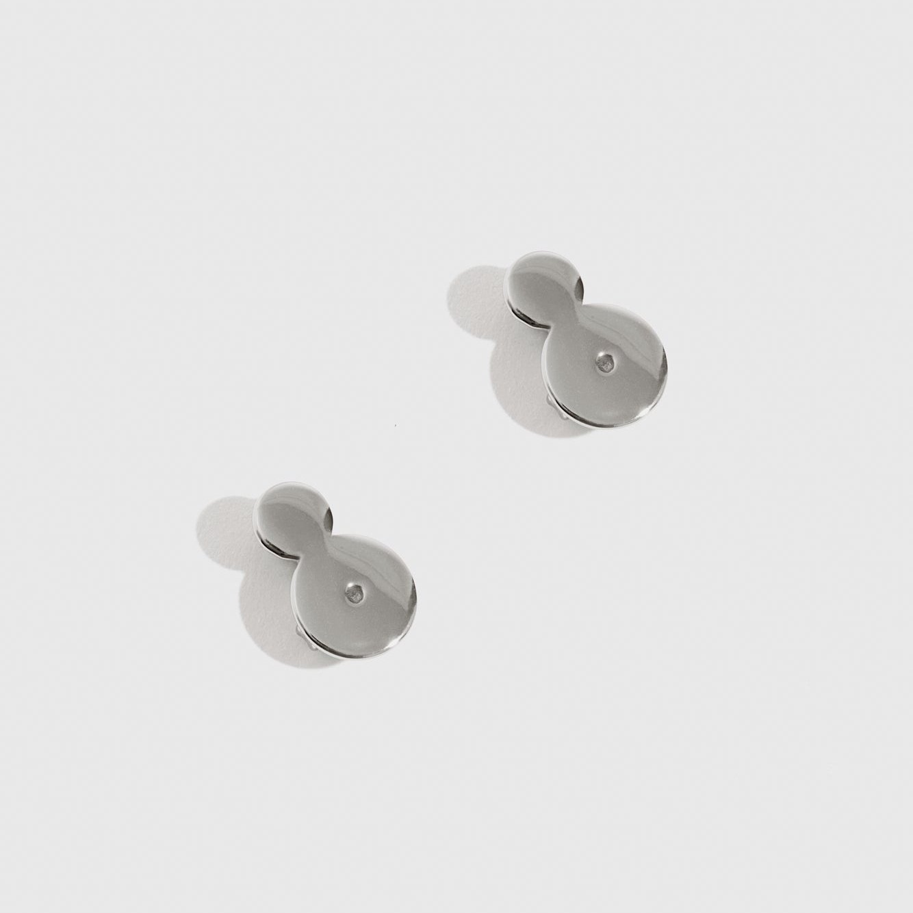 Sterling silver 925 supportive push-backs for heavy earrings, shown on a plain background.
