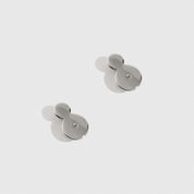Sterling silver 925 supportive push-backs for heavy earrings, shown on a plain background.