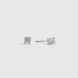 Boutons d'Oreilles Solitaire Diamants Cultivés