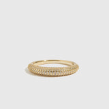 Bague Dôme Délicate Pavé