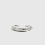 Bague Dôme Délicate Pavé