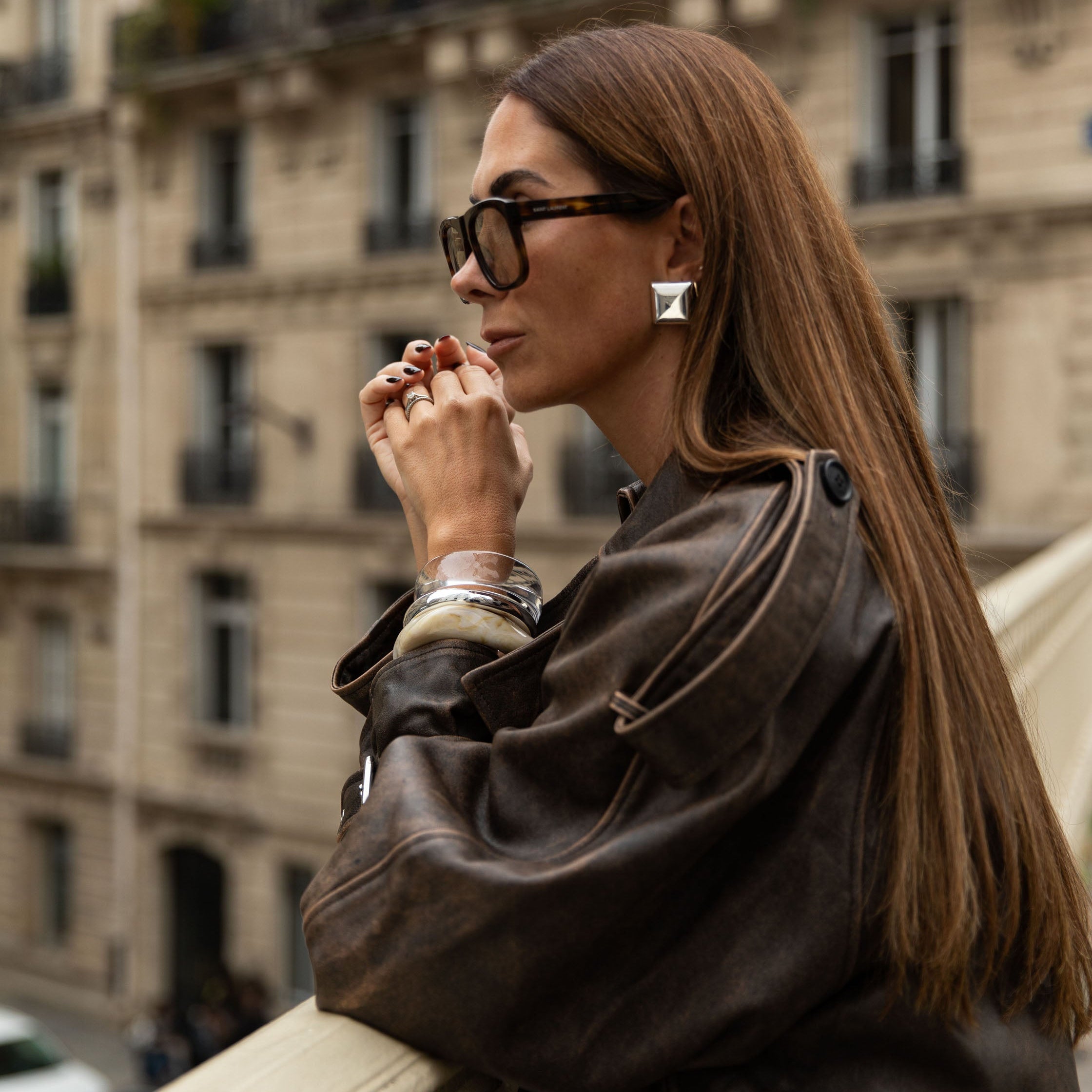 Square Stud Earrings