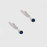 Birthstone Huggies Blue Sapphire